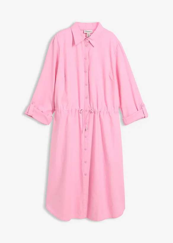 Robe-chemise en lin et coton, bonprix