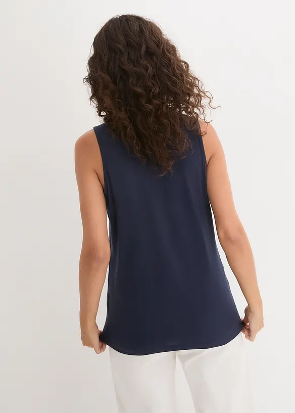 Long-Top aus reiner Baumwolle (5er Pack), bonprix