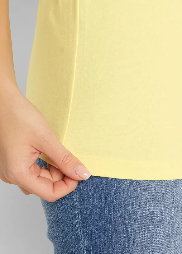 Long-Top aus reiner Baumwolle (5er Pack), bonprix