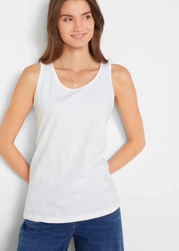 Long-Top aus reiner Baumwolle (5er Pack), bonprix