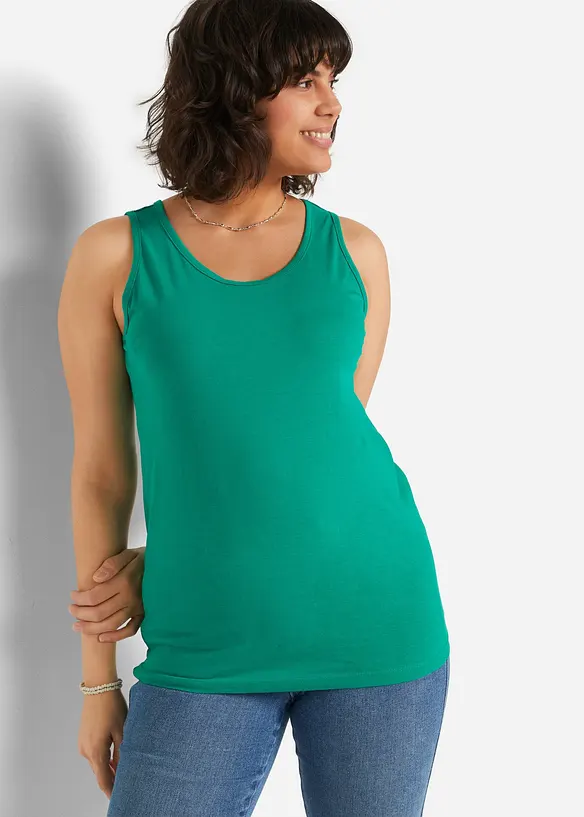 Long-Top aus reiner Baumwolle (5er Pack), bonprix