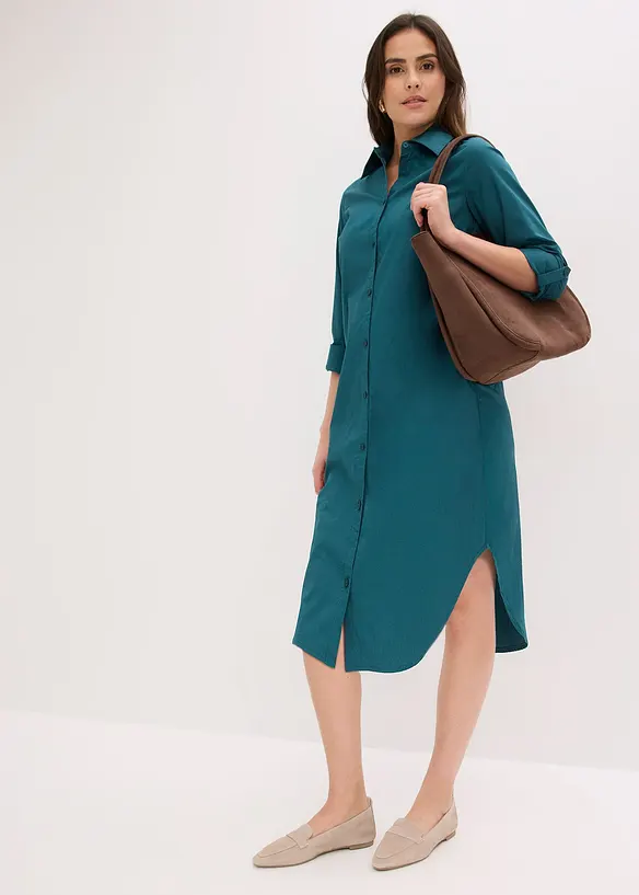 Robe-chemise en popeline de coton, bonprix