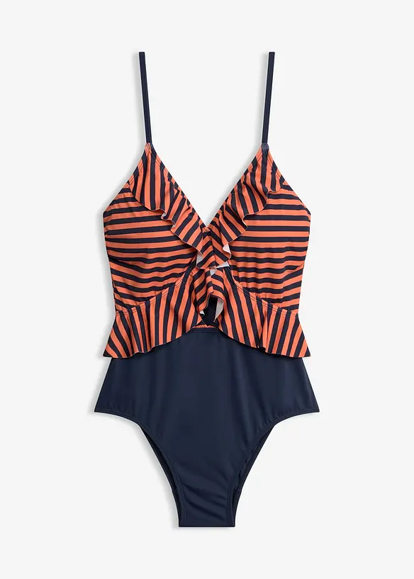 Badeanzug mit Volant, bonprix