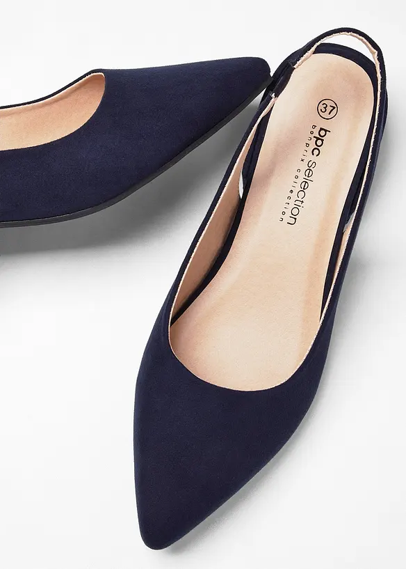 Slingpumps mit flachem Absatz, bonprix