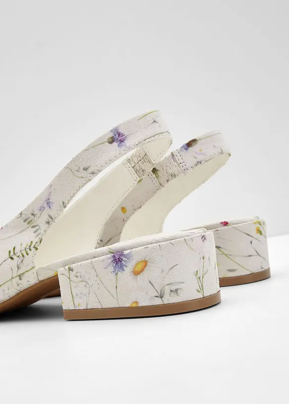 Escarpins slingback &agrave; talon plat, bonprix
