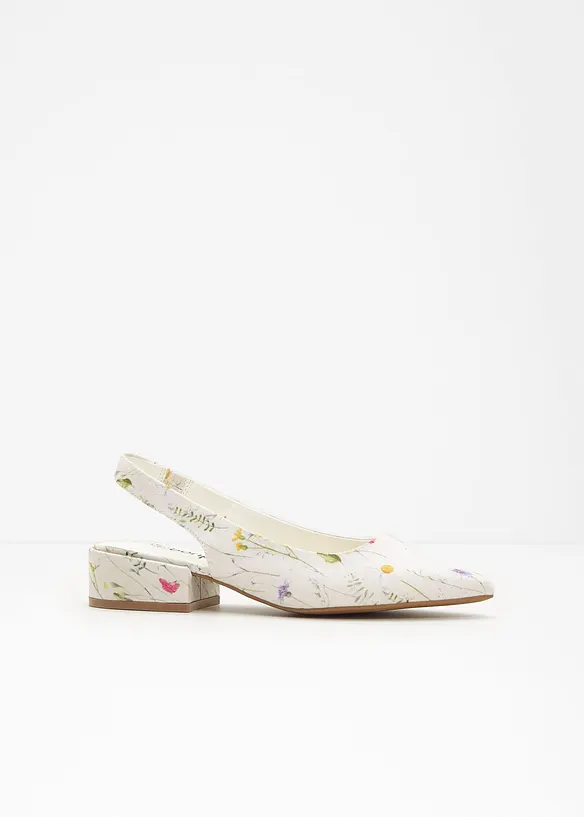 Escarpins slingback &agrave; talon plat, bonprix