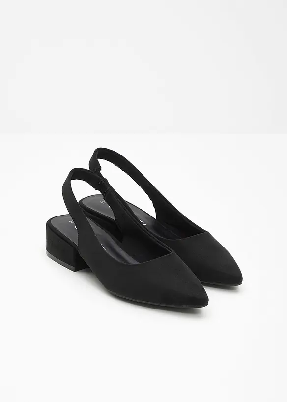 Slingpumps mit flachem Absatz, bonprix