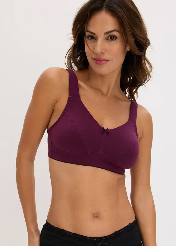 BH ohne B&uuml;gel mit Bio-Baumwolle ​(3er Pack), bonprix