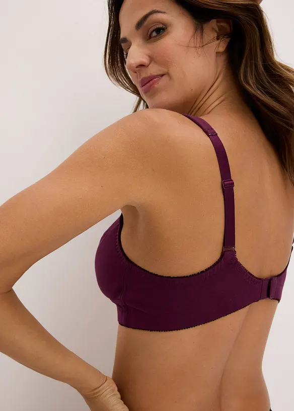 BH ohne B&uuml;gel mit Bio-Baumwolle ​(3er Pack), bonprix