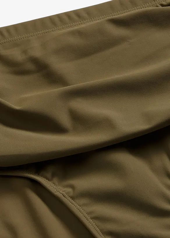 Light Highwaist Shape-Bikinihose mit Raffung, bonprix