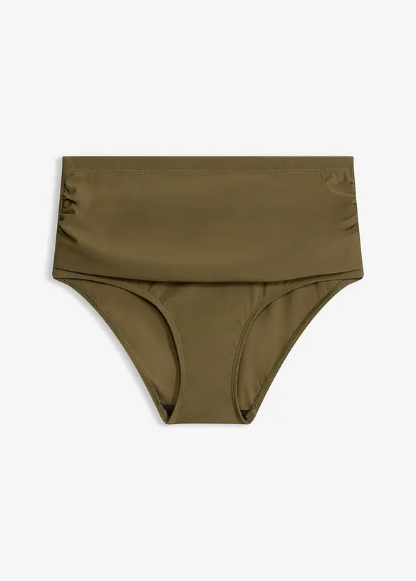 Light Highwaist Shape-Bikinihose mit Raffung, bonprix