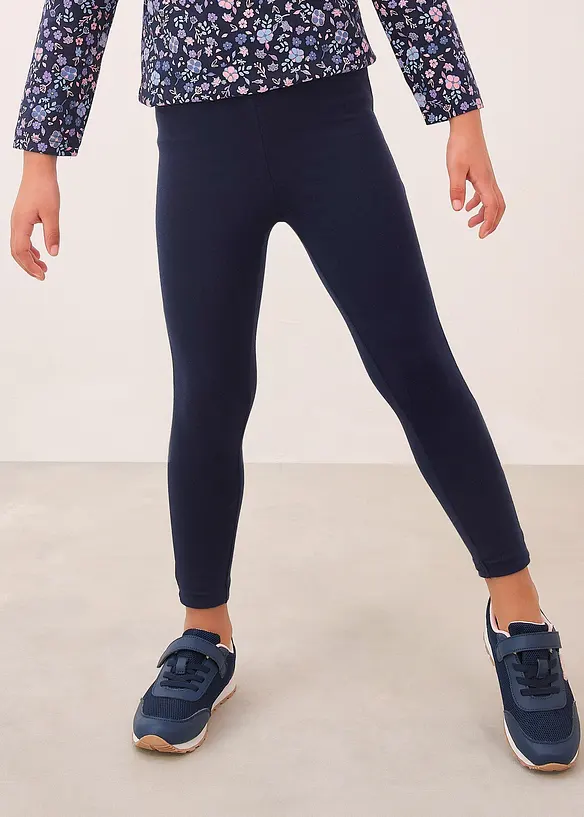 Lot de 5 leggings en coton extensible, bonprix