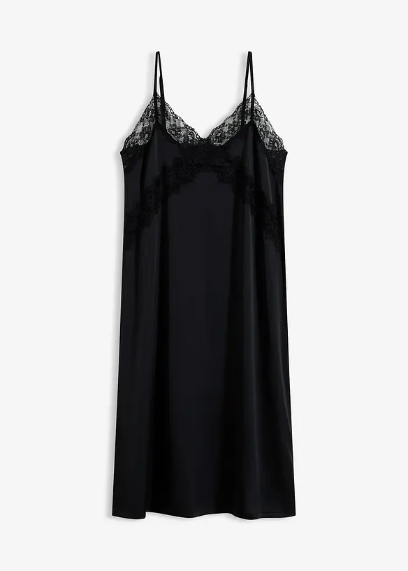 Nuisette en satin avec dentelle, bonprix