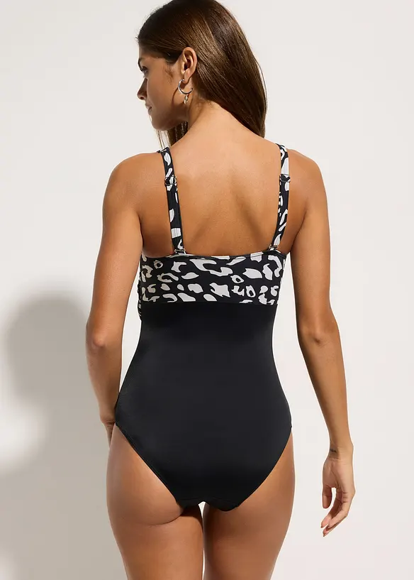 Maillot 1 pi&egrave;ce en polyamide recycl&eacute;, bonprix