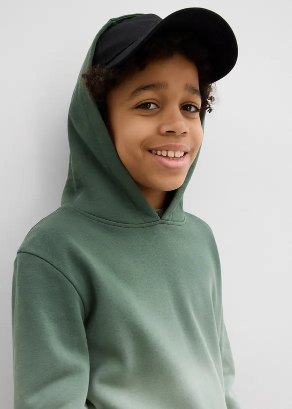 Sweat &agrave; capuche effet ombr&eacute;, bonprix