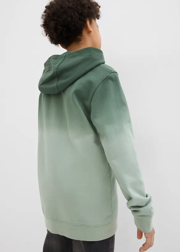 Sweat &agrave; capuche effet ombr&eacute;, bonprix