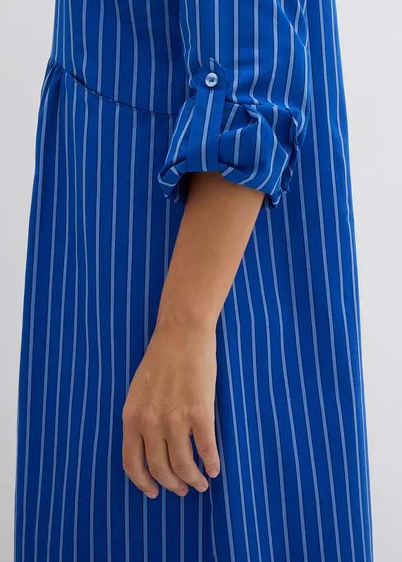 Kleid mit Hemdkragen aus reiner Baumwolle, bonprix
