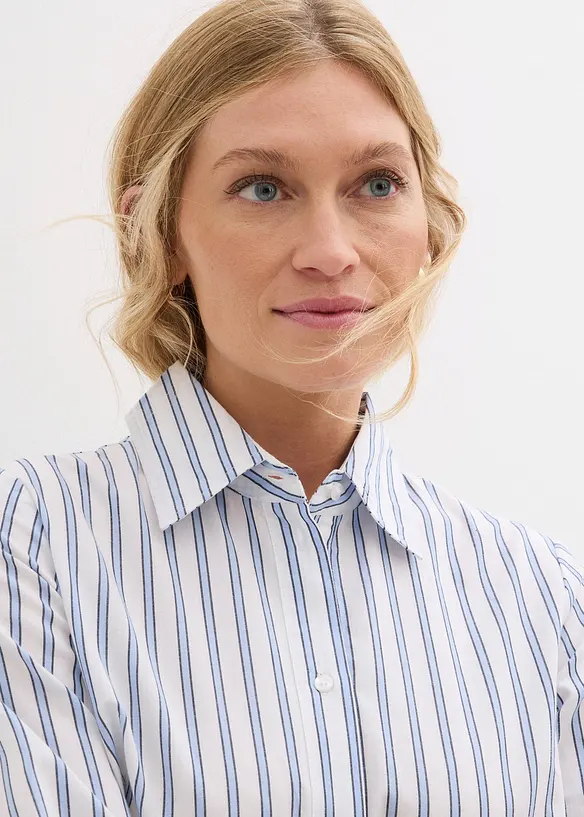 Robe &agrave; col chemise, 100% coton, bonprix