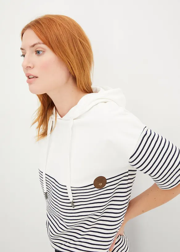 Sweat &agrave; capuche, bonprix