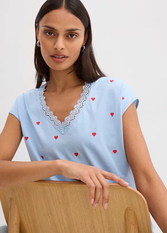 Shirt aus reiner Baumwolle, bonprix