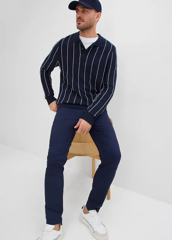 Pantalon fusel&eacute; extensible &agrave; taille &eacute;lastiqu&eacute;e, regular, bonprix