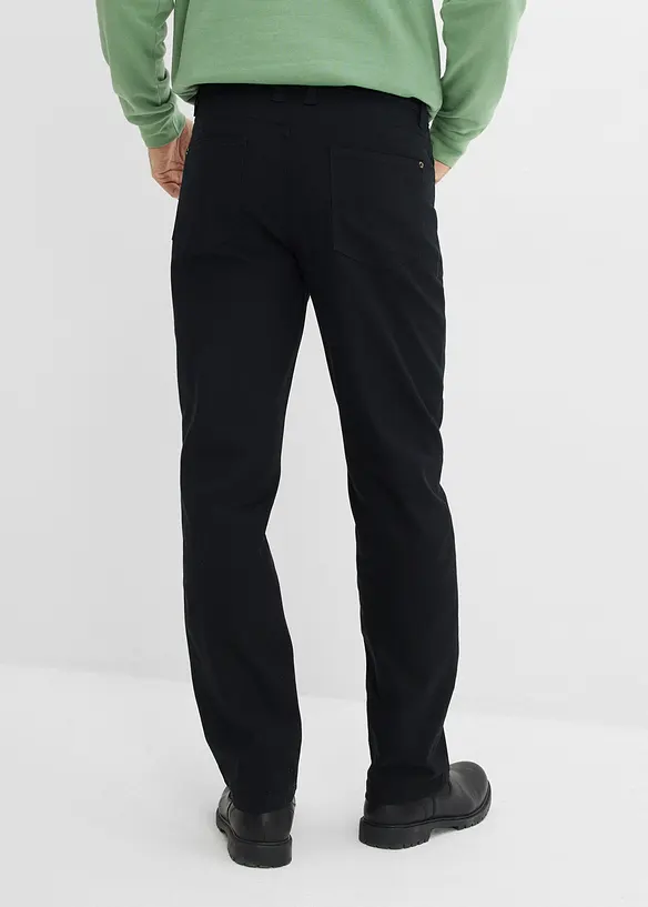 Lot de 2 pantalons extensibles, coupe droite classique, bonprix