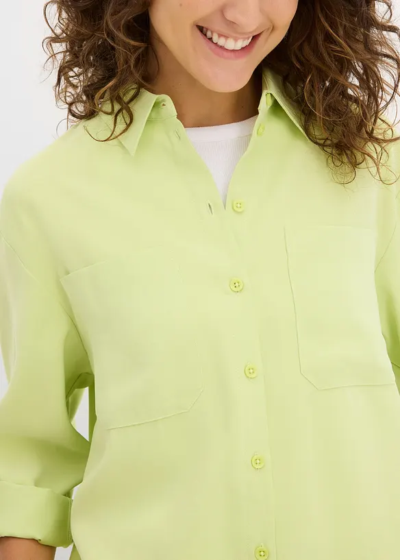 Bluse aus flie&szlig;ender Viskose Mischung, bonprix