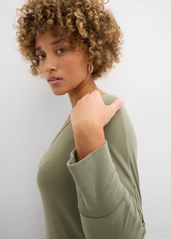 Oversized-Shirt aus flie&szlig;ender Viskose, bonprix