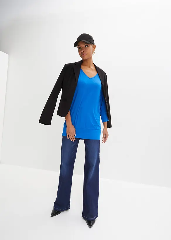 Oversized-Shirt aus flie&szlig;ender Viskose, bonprix