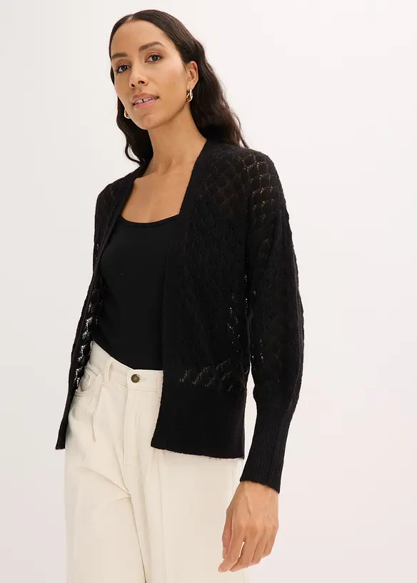 Ajour-Strickjacke, bonprix