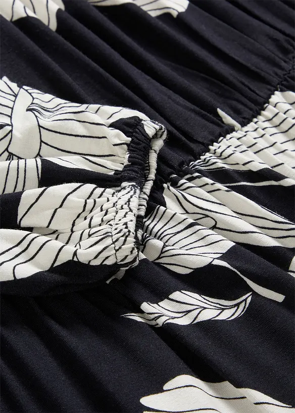 Robe &agrave; col Bardot en jersey viscose, bonprix