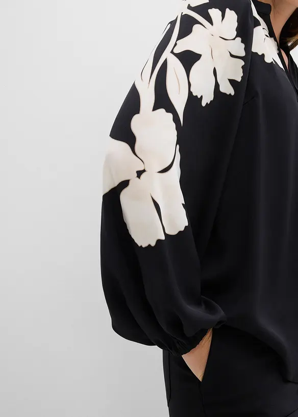 Blouse en mousseline imprim&eacute;e, bonprix