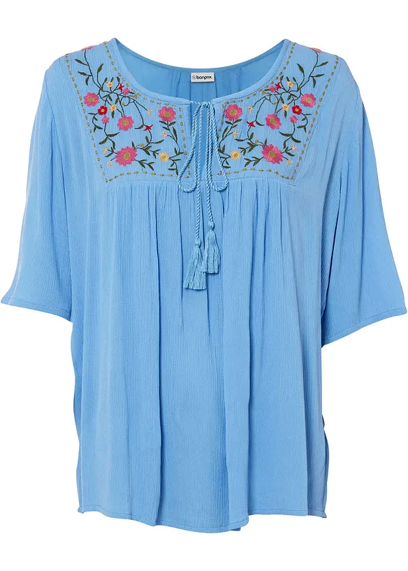 Crincle- Tunika aus softer Viskose, bonprix