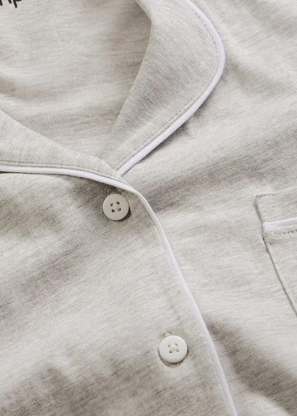 Kurzes Nachthemd aus reiner Bio-Baumwolle, bonprix