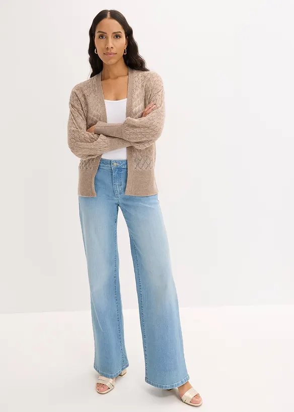 Ajour-Strickjacke, bonprix