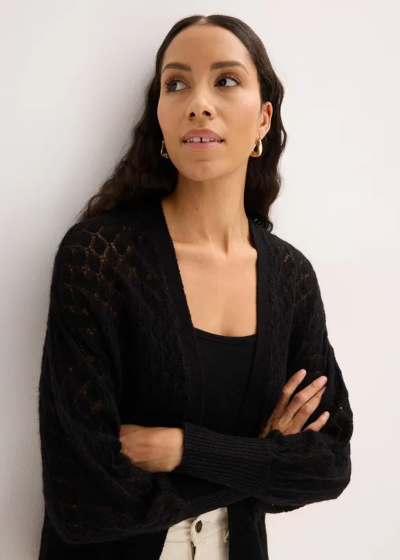 Ajour-Strickjacke, bonprix