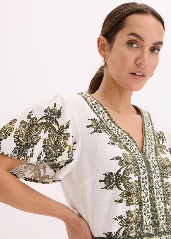 Overall mit Leinenanteil, bonprix