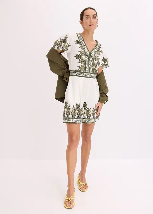 Overall mit Leinenanteil, bonprix