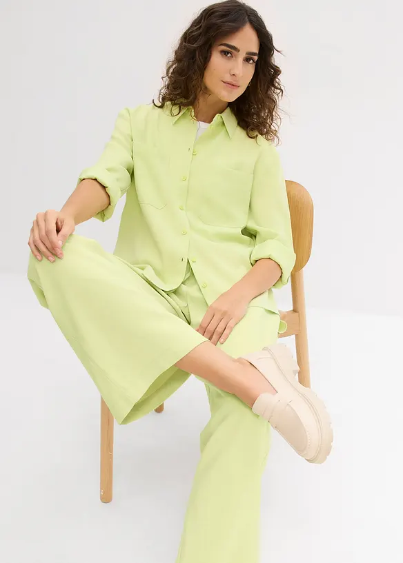 Bluse aus flie&szlig;ender Viskose Mischung, bonprix