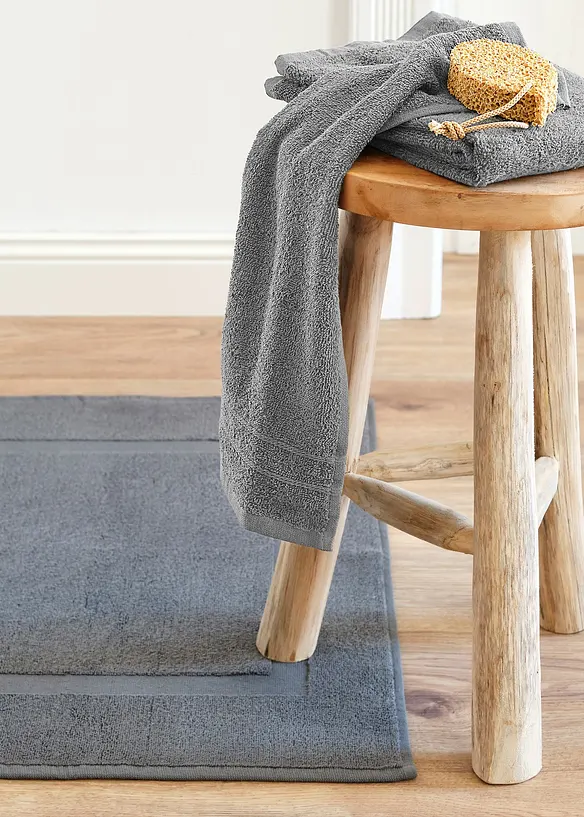 Serviette de toilette en &eacute;ponge douce pur coton, bonprix