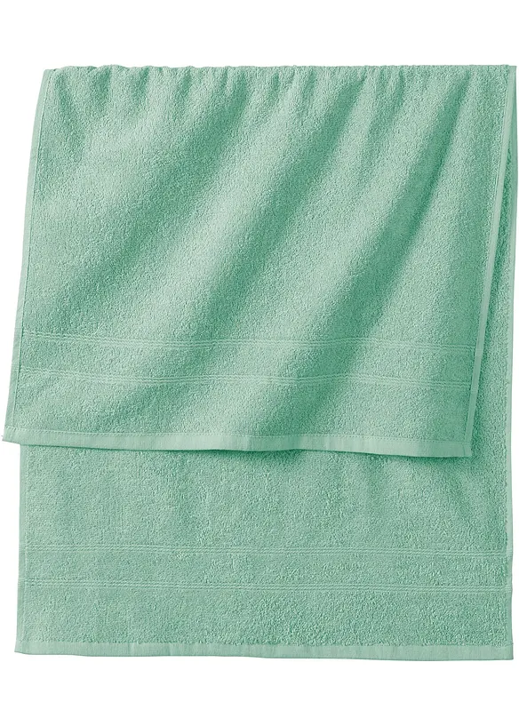 Serviette de toilette en &eacute;ponge douce pur coton, bonprix