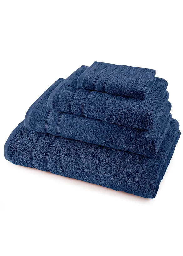 Serviette de toilette en &eacute;ponge douce pur coton, bonprix