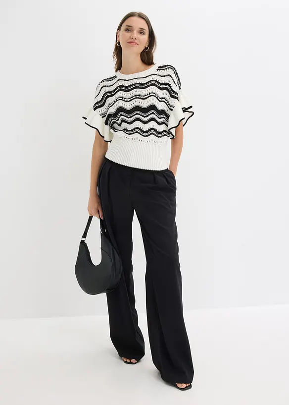 T-shirt en maille, bonprix