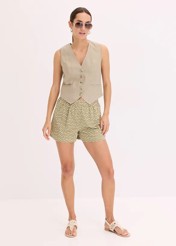Short avec broderies anglaises, bonprix