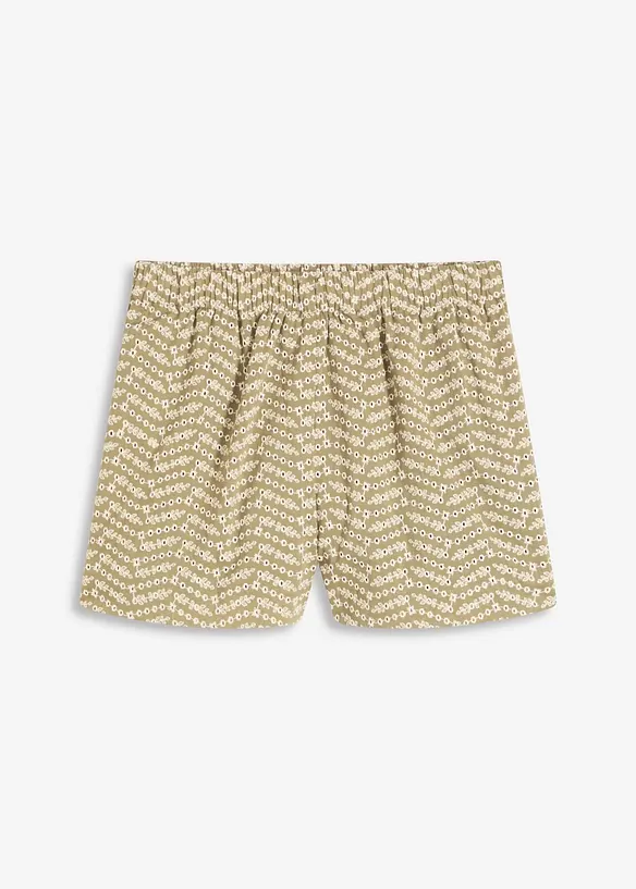 Short avec broderies anglaises, bonprix