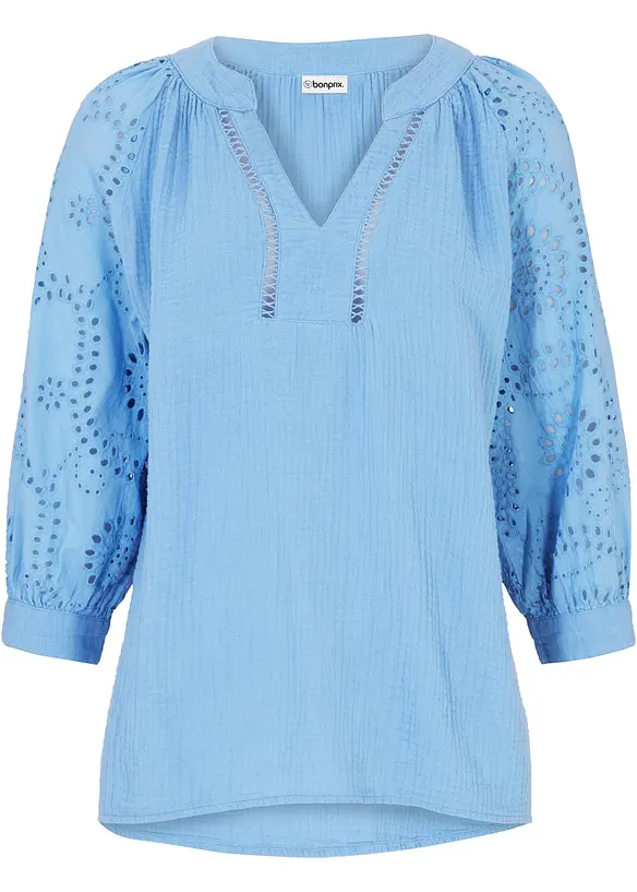 Tunika aus luftigem Musselin, bonprix
