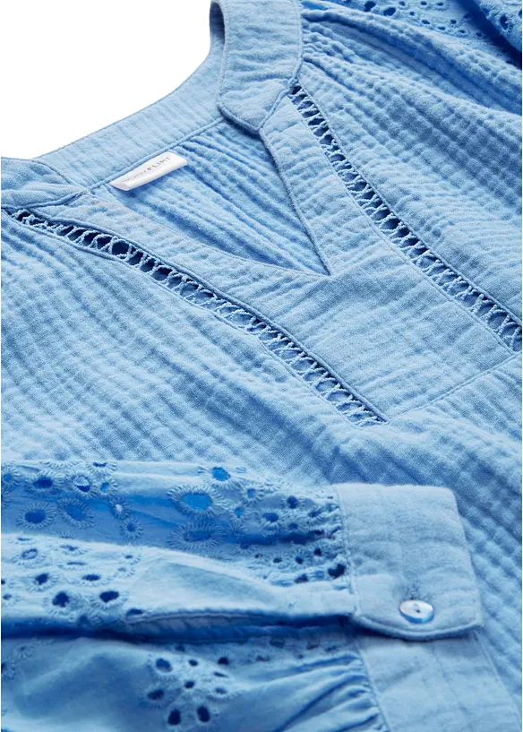 Tunika aus luftigem Musselin, bonprix