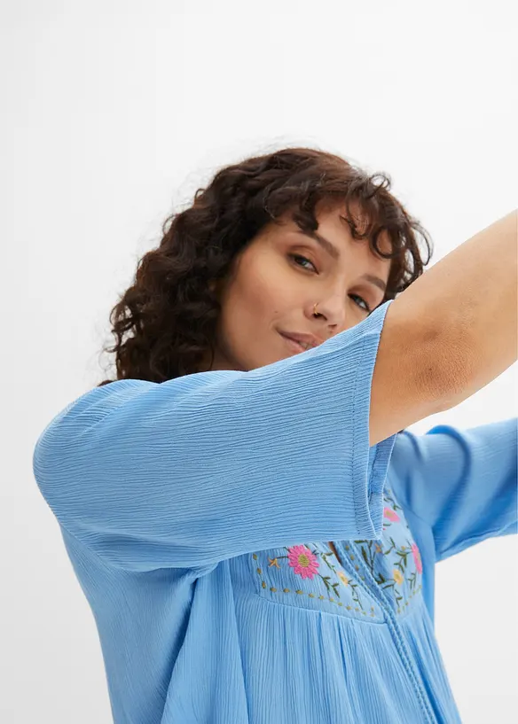 Crincle- Tunika aus softer Viskose, bonprix