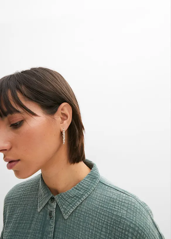 Weite Bluse in Used Optik, bonprix