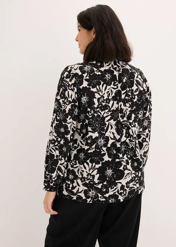 Bluse mit Spitzenb&auml;ndern, bonprix